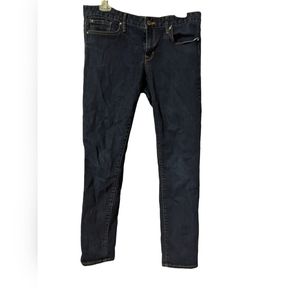 Dark wash skinny jeans